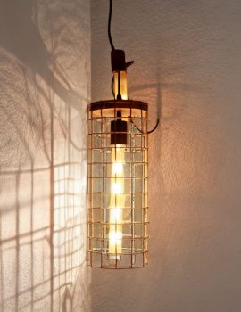 Metal Mesh Wall Sconce Gold